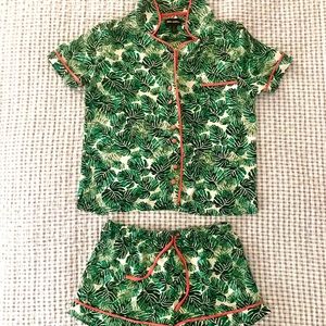 Palm Leaf Pajama Set
